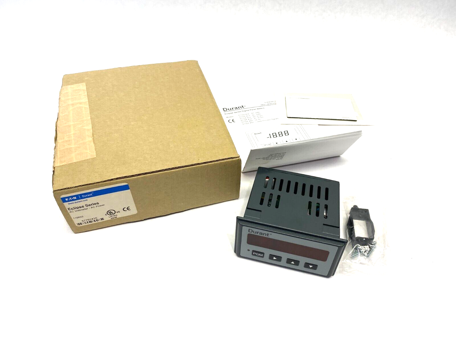 57701410 | Eaton Durant Eclipse Series AC Voltmeter-AC Power Panel Mount 57701-410 - New Other - Maverick Industrial Sales